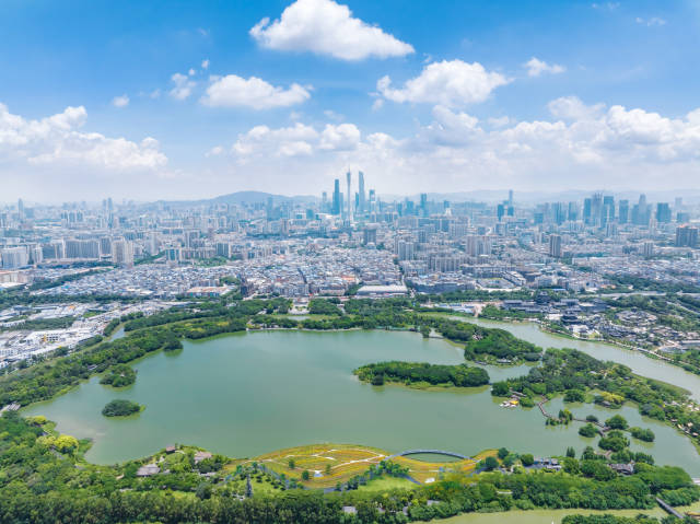  图为海珠湿地。